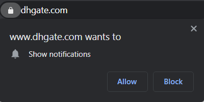 Chrome Show Notifications Popup example Chrome Show Notifications Popup example