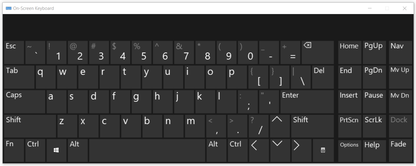 Windows On-Screen Keyboard