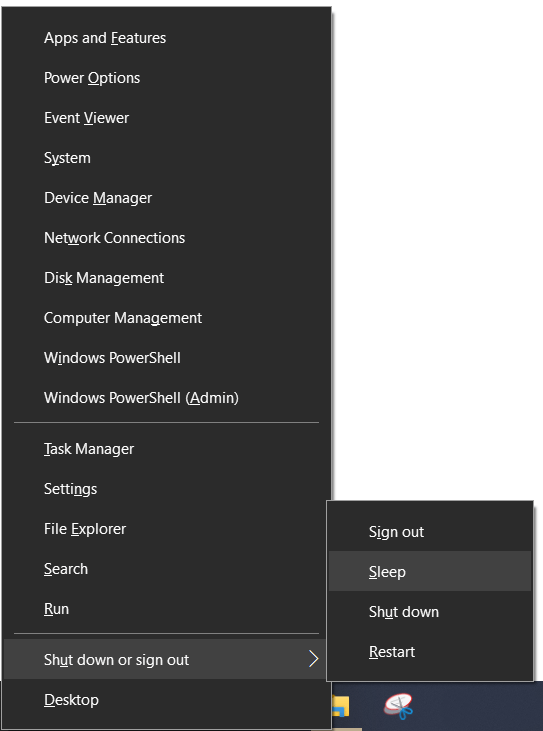 Windows - Power User Menu Shortcut